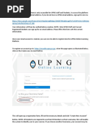 How To Register A Upng Online Platform Account