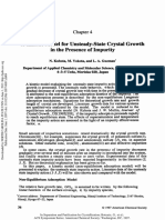 A Kinetic Model For Unsteady-State Crystal Growth in The Presence of Impurity