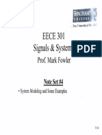 EECE 301 Signals & Systems: Pro Mark Fowler