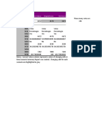 Scenario Summary: Changing Cells: Result Cells