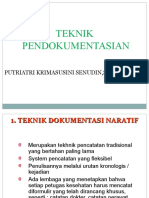 Pertemuan 2 Teknik Pendokumentasian