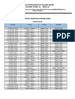 JADWAL IMAM DAN MUROQI MASJID 2019