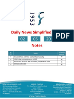 Daily News Simplified - DNS Notes: It's About Food, Nutrition and Livelihood Security