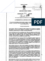 Decreto 2715 de 2010 Reg Lament A Rio Ley 1382 de 2010