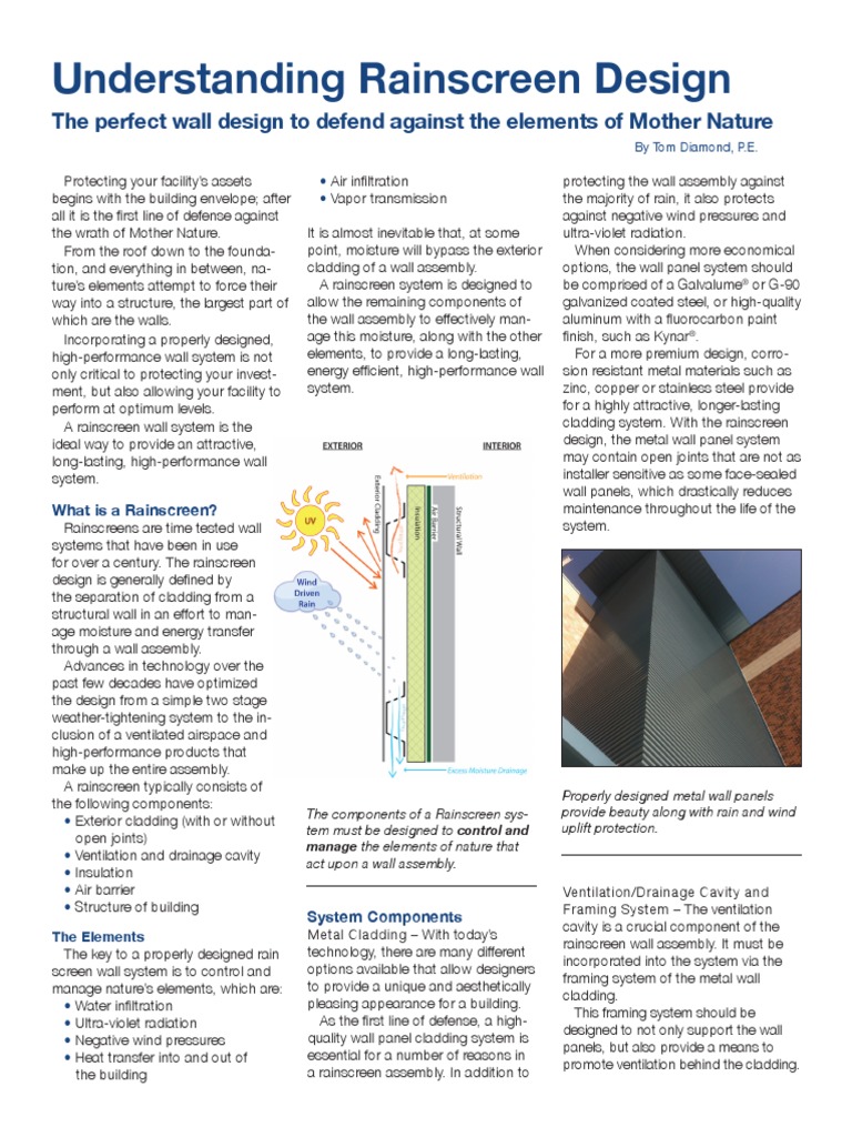 Understanding Rainscreen Design White Paper | PDF | Building Insulation ...
