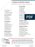 2019 Social Media Cheat Sheet