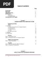 Cover Page Title Page: Understanding The Computer System