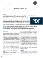 Original Article: The Influence of Hypertension On Quality of Life