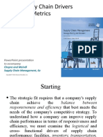 Supply Chain Drivers and Metrics: Powerpoint Presentation To Accompany Powerpoint Presentation To Accompany