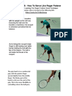 HUGE TENNIS - How To Serve Like Roger Federer