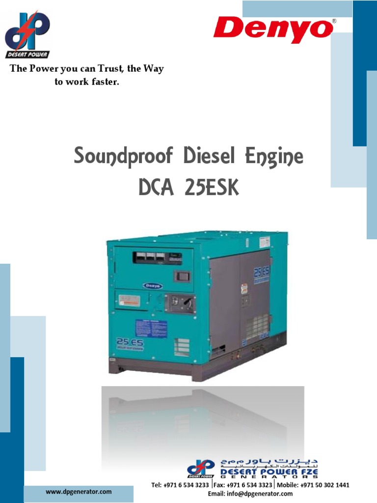 The Powerful and Flexible DCA-25ESK Diesel Generator: Featuring High ...