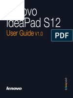 Lenovo IdeaPad S12 User Guide V1.0