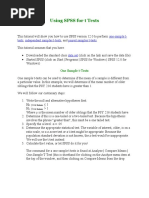 Using SPSS For T Tests