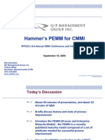 Hammer's PEMM For CMMI: IFPUG's 3rd Annual ISMA Conference and Fall Workshops