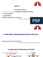Practice 1 - Pathology of RSD - Specific Methods of Respiratory System and Pulmonary Tests - Investigation Acute Bronchitis