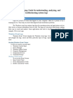 Windows Logging Guide: Understanding, Analyzing, and Troubleshooting System Logs