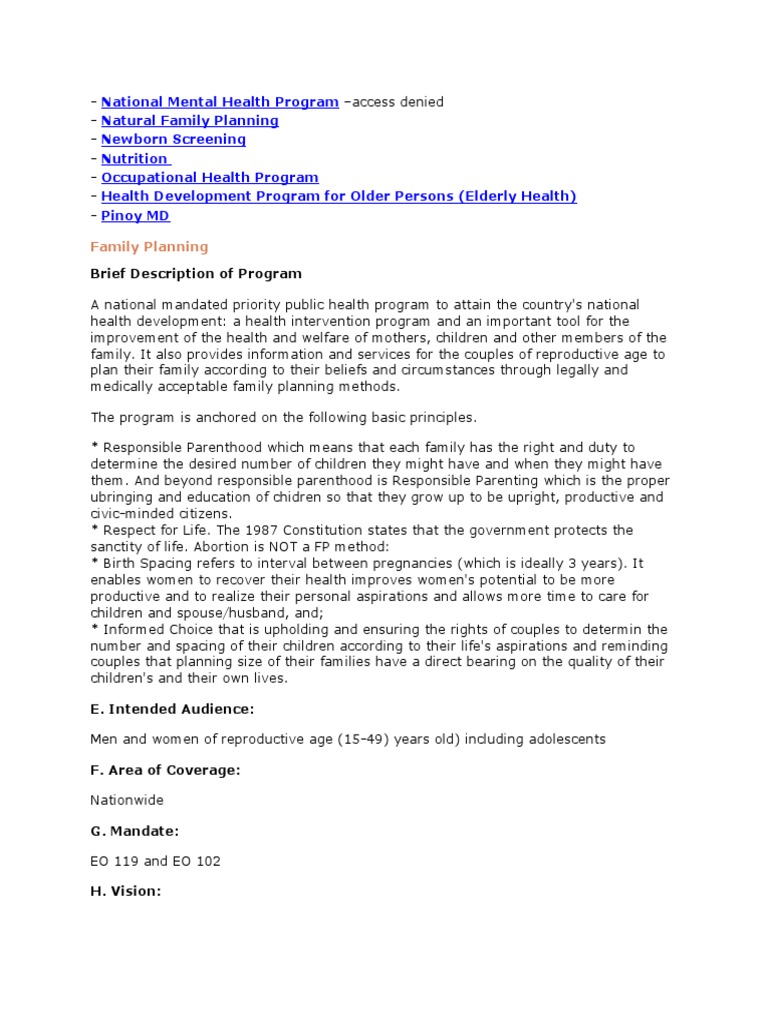 Wardclass Doh Programs 29 35 | PDF | Micronutrient | Occupational ...