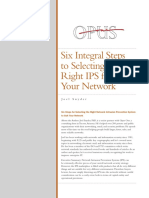 Six Integral Steps To Selecting The Right IPS For Your Network