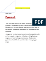 Pyramid:: Subject: Human Settlements and Town Planning