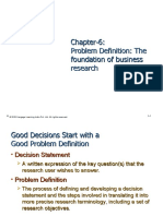 Chapter-6: Problem Definition: The Foundation of Business Research