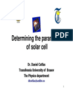 Determining The Parameters of Solar Cell