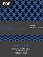 Financial Management Final Presentation: Topic: Mutual Fund