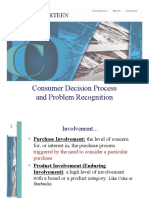 Chapter Fourteen: Consumer Decision Process and Problem Recognition