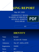 Morning Report: Emergency Room Wahidin Sudirohusodo General Hospital Makassar May 26, 2020