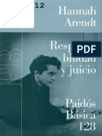 Arendt, Hannah - Responsabilidad y Juicio PDF