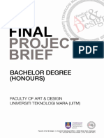 FSSR - FINAL PROJECT BRIEF - SUBJECT GDG513 September 2019 - January 2020