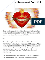 Overview: Remnant Faithful - Holy Love
