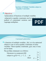 Lect 5 Equality Constraint Optimization