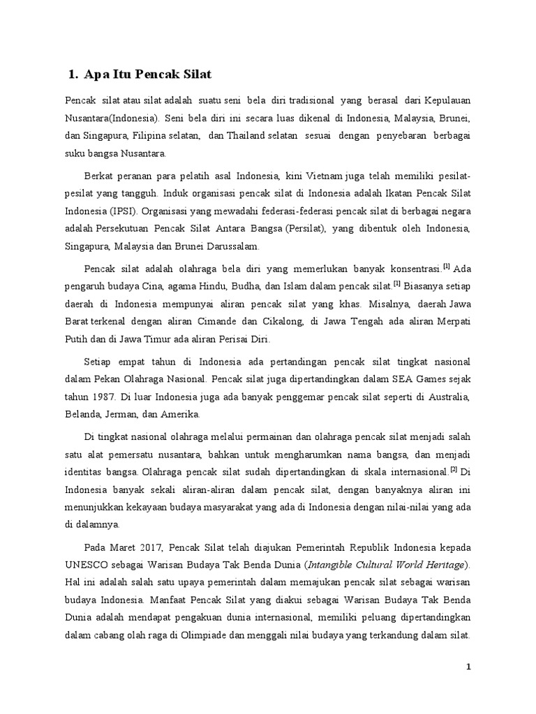 Apa Itu Pencak Silat Pdf