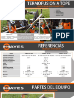 Catalogo Maquinas de Termofusion Manual Combat Pro Hayes Espanol PDF