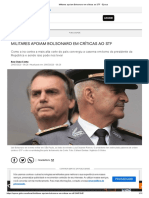 Militares Apoiam Bolsonaro Bolso 3