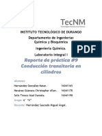 Práctica 9. Conducción Transitoria en Cilindros PDF