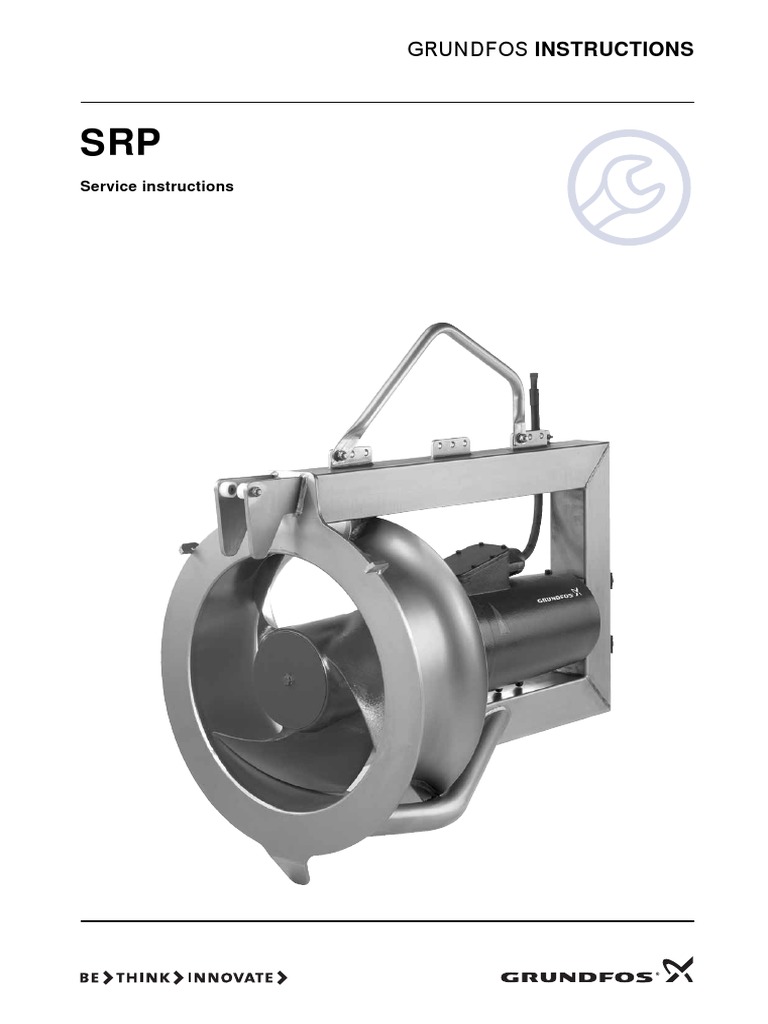 Grundfos SRP Pump Service Instructions | PDF | Electric Motor | Propeller