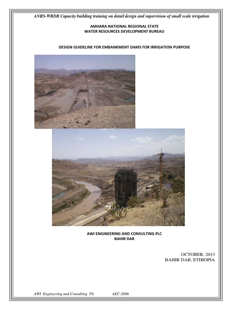 Small Dam Design Guidelines | PDF | Dam | Erosion