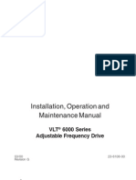Installation, Operation and Maintenance Manual: VLT 6000 Series Adjustable Frequency Drive