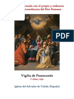 Vigilia de Pentecostés Propio y Ordinario