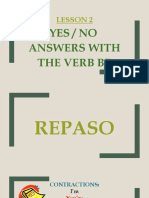Yes / No Answers With The Verb Be: Lesson 2