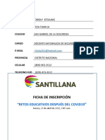 Ficha de Inscripción Retos Educativos Después Del COVID19