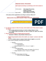 Embedded Signal Processing