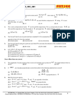 PBD - Vec - Qb1: Single Option Correct