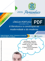 A Literatura e A Construção Da Modernidade e Do Moderno