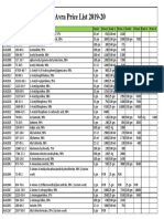 Avra Price List 2019-20 PDF