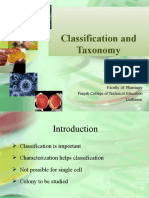 Classification and Taxonomy: Mrs Neha Srivastava Faculty of Pharmacy Punjab College of Technical Education Ludhiana