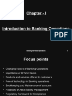 Chapter - I: Banking Services Operations 1