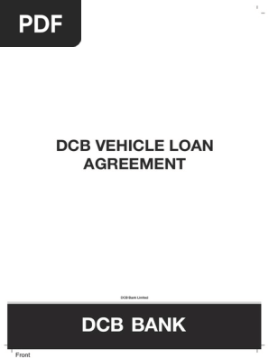 Personal Car Loan Agreement