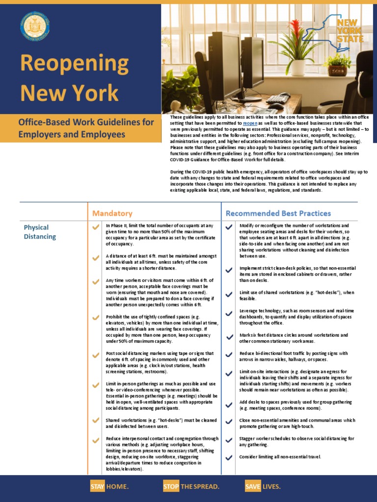 Offices Summary Guidelines | PDF | Hand Washing | Employment